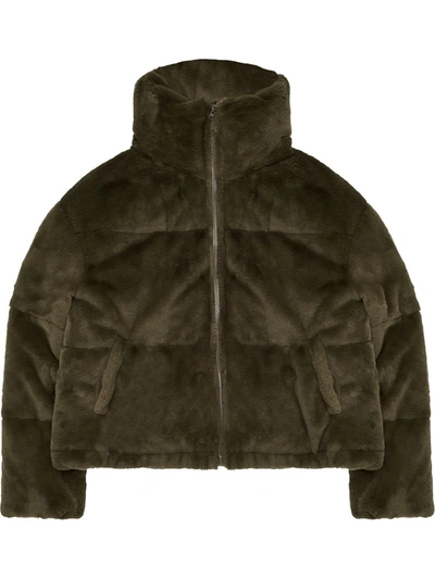 Apparis Billie Faux-fur Jacket In Green