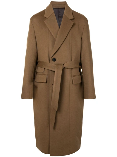 Shop Wooyoungmi Robe Coat In Brown