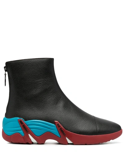 Shop Raf Simons Cyclon Ankle Boots In Black