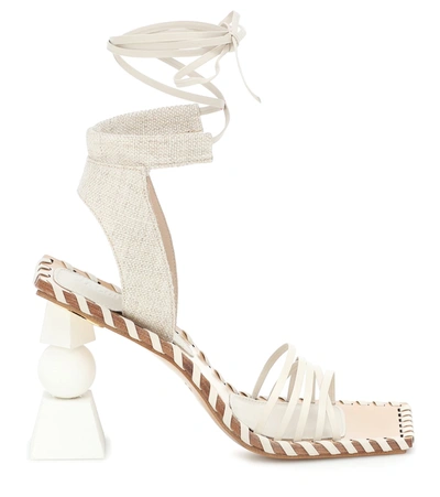 Shop Jacquemus Les Sandales Valerie Hautes Sandals In White