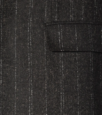 Shop Dolce & Gabbana Pinstriped Single-breasted Blazer In Grey