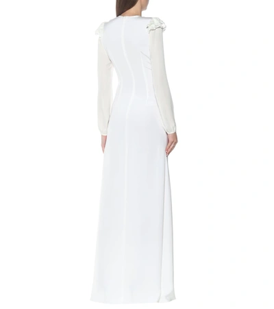 Shop Rodarte Embellished Silk Gown In White