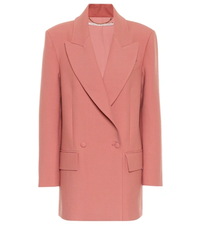 Shop Emilia Wickstead Mallory Gabardine Blazer In Pink