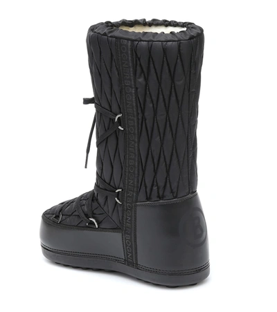 Shop Bogner Cervinia Quilted Snow Boots In Black