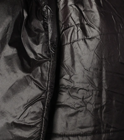 Shop Norma Kamali Sleeping Bag Belted Nylon Coat In Black