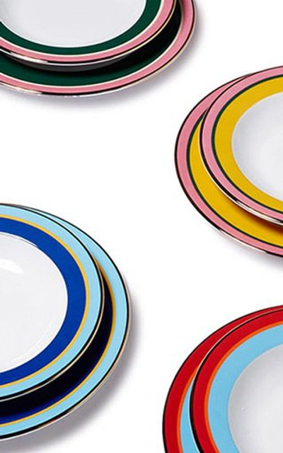 Shop La Doublej Housewives Soup And Dinner Plates Set Of 8 In Multi