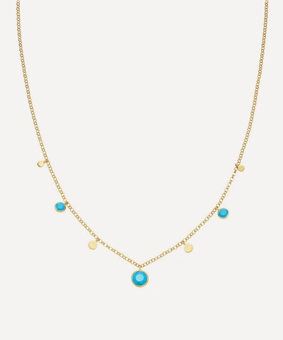 Shop Astley Clarke Gold Plated Vermeil Silver Stilla Droplet Turquoise Pendant Necklace