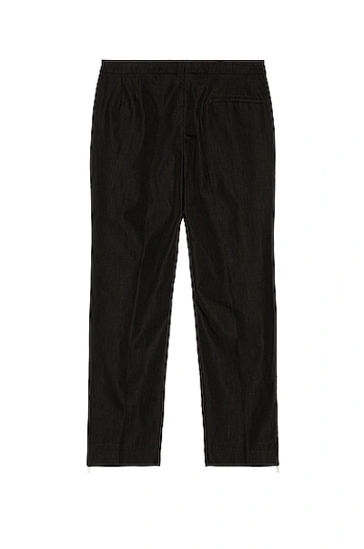Shop Raf Simons Slim Fit Pants With Ankle Zips In Black