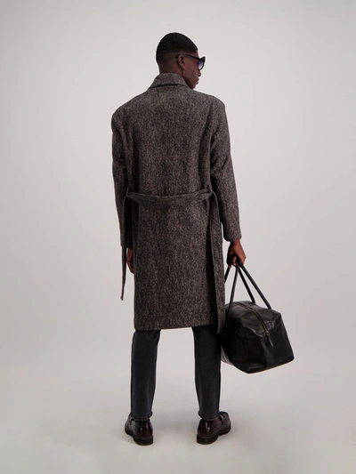 Shop Amendi Darcy Wool Coat In Grey Melange