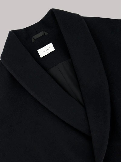 Shop Amendi Darcy Wool Coat In Black