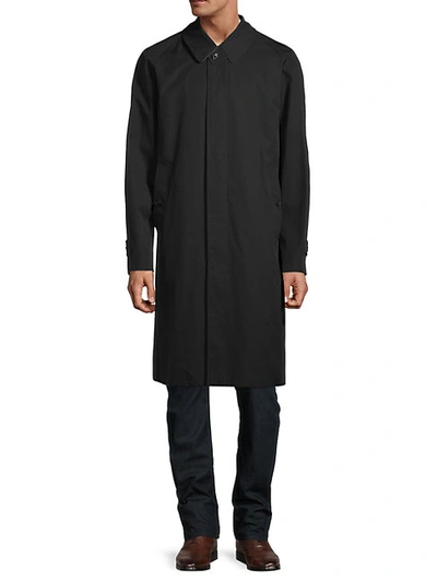 Shop Burberry Heathcote Trench Coat In Black