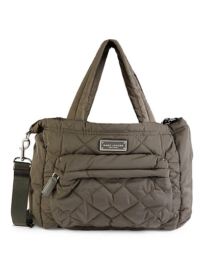 Shop Marc Jacobs Quilted Crossbody Baby Bag In Ash