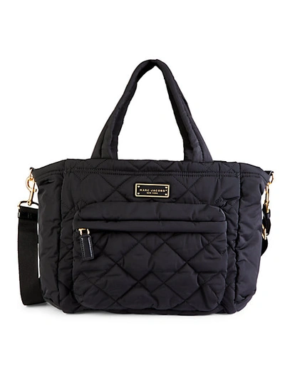 Shop Marc Jacobs Women's Quilted Baby Bag In Black