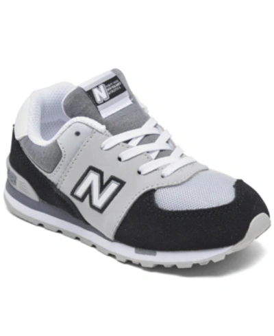 Shop New Balance Toddler Boys 574 Varsity Sport Casual Sneakers From Finish Line In Black, Gray
