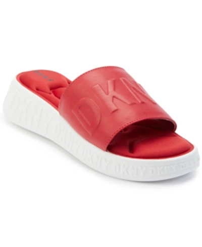 Shop Dkny Women's Mara Sandals, Created By Macy's In Red