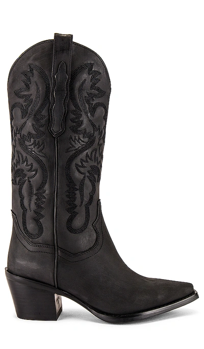 Jeffrey Campbell Women's Dagget Western Boots In Black Washed