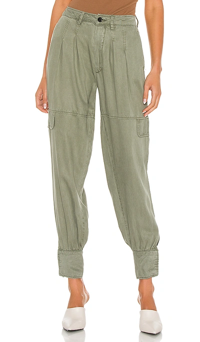 Shop Allsaints Paxton Trousers In Khaki Green