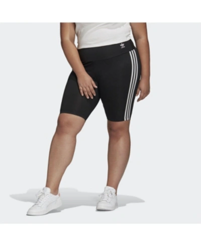 Shop Adidas Originals Plus Size Women's Bike Short In Black/white