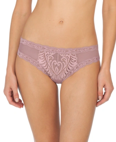Shop Natori Feathers Low-rise Sheer Hipster Underwear 753023 In Spanish Rose