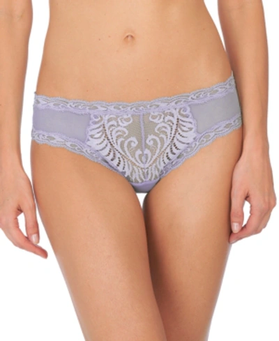 Shop Natori Feathers Low-rise Sheer Hipster Underwear 753023 In Cosmic Sky