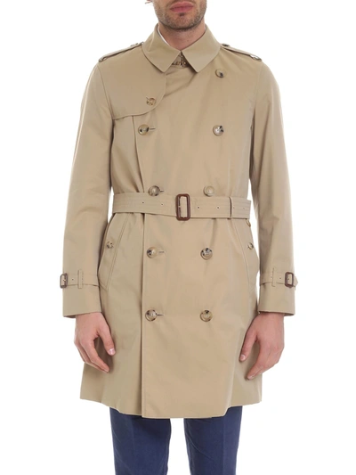 Shop Burberry Chelsea Trench Coat In Beige