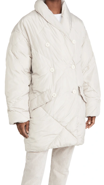 Shop Free People Ella Puffer In Mineral Dust