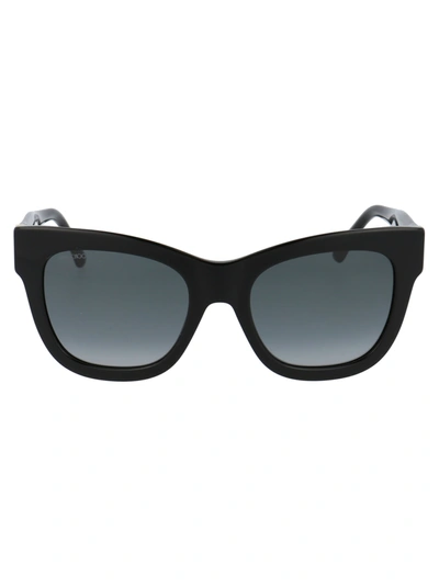 Shop Jimmy Choo Jan/s Sunglasses In Dxfir Glt Blk