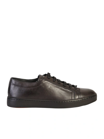 Shop Santoni Cleanic Sneakers In Black