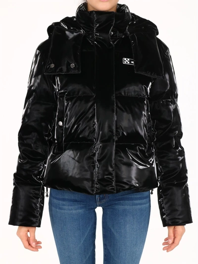 Shop Off-white Down Jacket Black