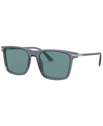 Shop Prada Men's Polarized Sunglasses, 0pr 19xs In Grey/polar Green