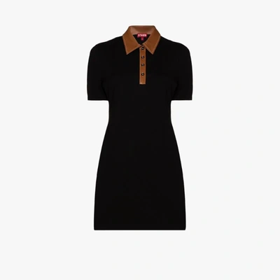 STAUD JAY POLO SHIRT MINI DRESS 