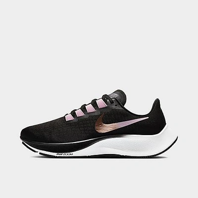 Shop Nike Women's Air Zoom Pegasus 37 Running Shoes In Black/light Arctic Pink/white/metallic Red Bronze