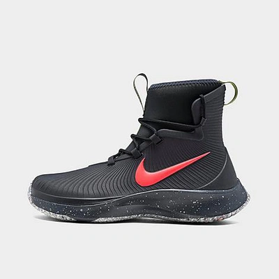 Shop Nike Boys' Big Kids' Binzie Casual Boots In Black/off Noir/bright Crimson