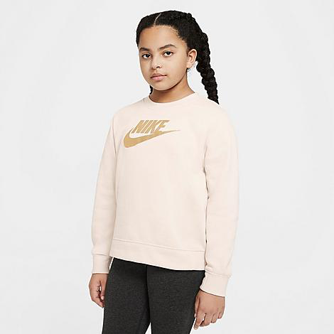 Nike metallic futura crew sweatshirt hotsell