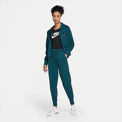 Shop Nike Women's Sportswear Tech Fleece Jogger Pants In Green