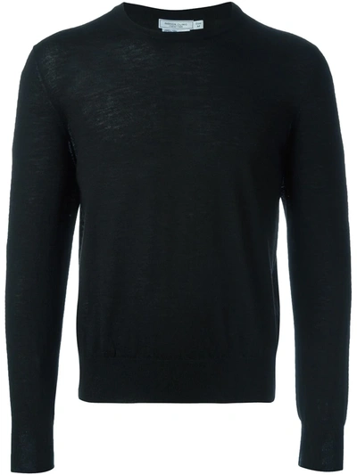 Shop Fashion Clinic Timeless Crew Neck Sweater In Black