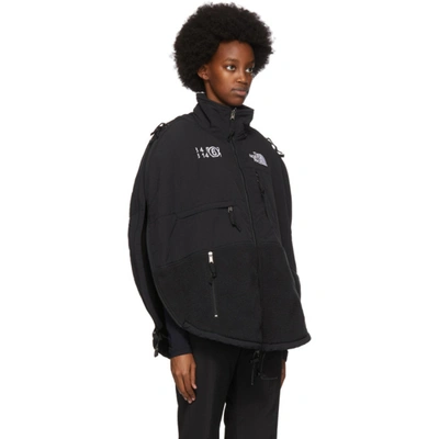 Shop Mm6 Maison Margiela Black The North Face Edition Fleece Circle Sweater In 900 Black