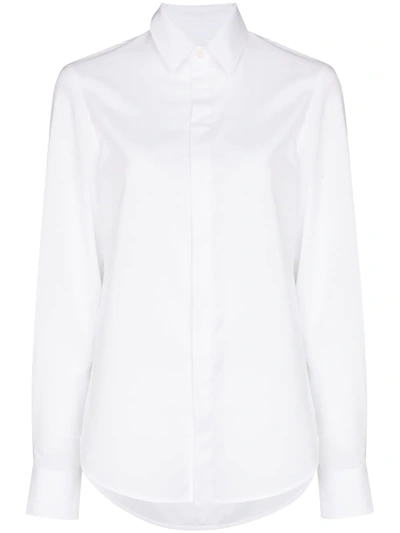Shop Wardrobe.nyc X Browns 50 Long-sleeve Cotton Shirt In White