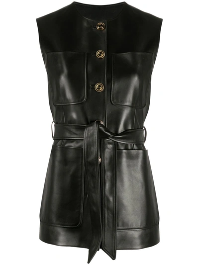 Shop Gucci Plongé Patch-pocket Vest In Black