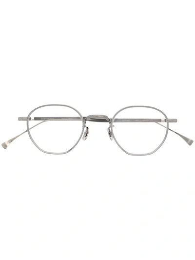 Shop Eyevan7285 Eyevan Round-frame Glasses In Silver