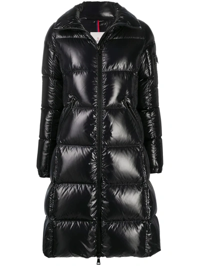 Shop Moncler Padded Down Puffer Jacket In Black