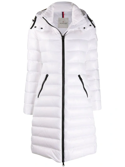 Shop Moncler Moka Puffer Coat In White