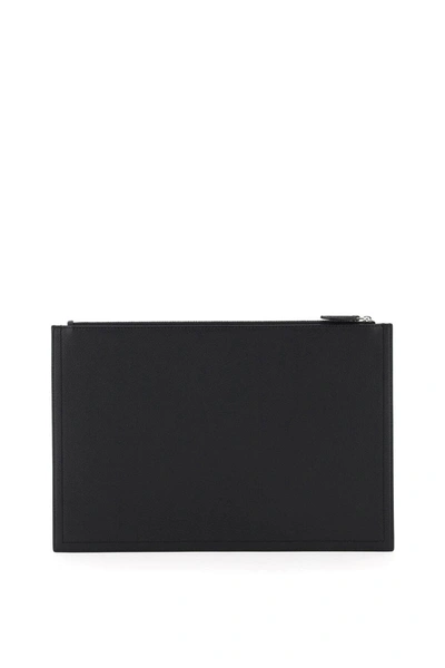 Shop Givenchy Antigona Large Leather Pouch In Black