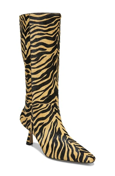 Shop Sam Edelman Samira Boot In New Tan Tiger Calf Hair