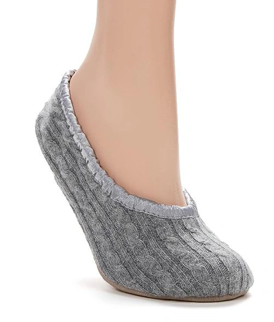 Shop Arlotta Cashmere Ballet Slippers In Flannel Grey