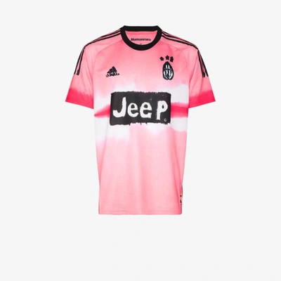 Shop Adidas Originals Human Race Juventus T-shirt In Pink