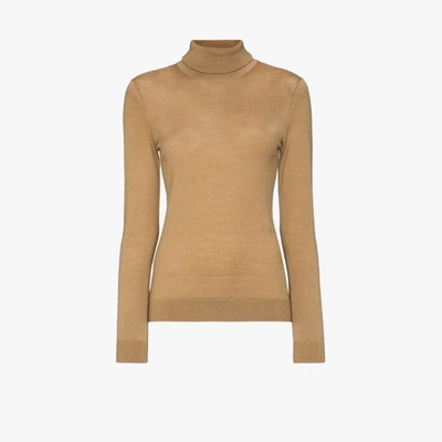 Shop Burberry Pullover Mit Rollkragen In Nude