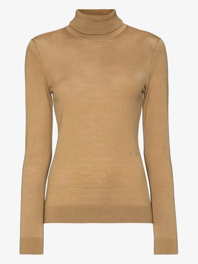 Shop Burberry Pullover Mit Rollkragen In Nude