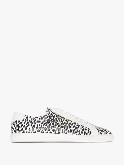 Shop Saint Laurent Andy Low Top Sneakers - Men's - Leather/rubber In White