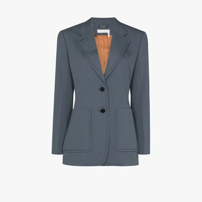 Shop Chloé Einreihiger Blazer In Blau